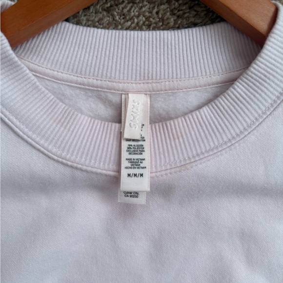 SKIMS Cotton Fleece Barley Pink Crewneck - Picture 2 of 4